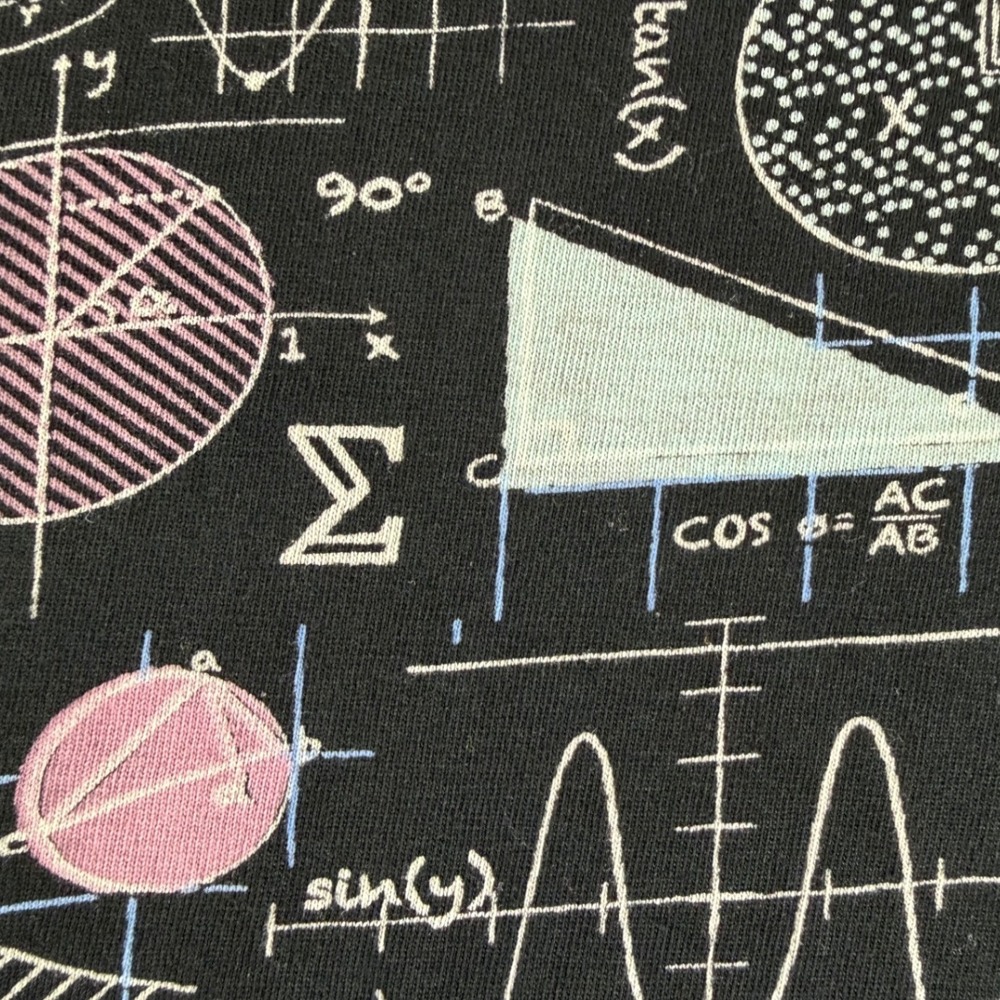 Svaha Math Geometry Dress Womens L Black Formula Print A-Line STEM Teacher Chic - Picture 6 of 12